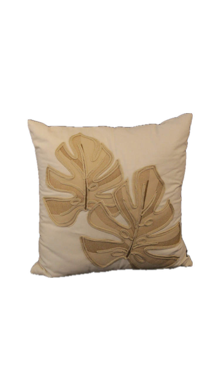 ALMOHADÓN SARJA 52X52 BORD SOUTACHE COSTELA ADAO CRU COD. 247-34