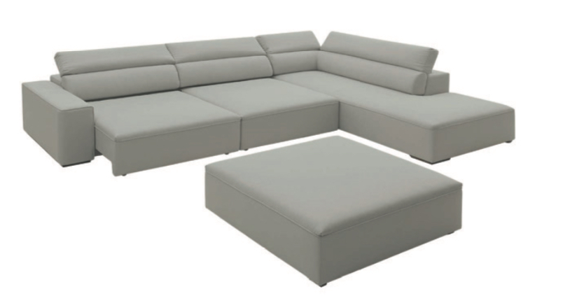 SOFA LORETTO 3 MÓDULOS TELA 50008 (CUERO NATURAL)