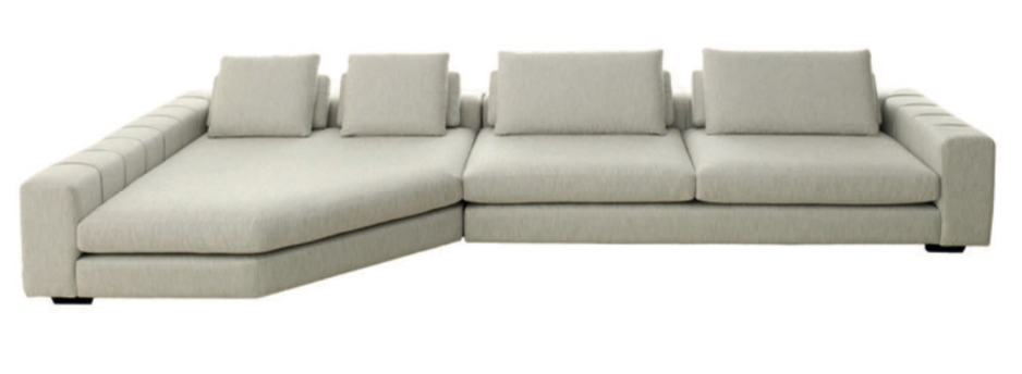 SOFÁ FENDI 1 MÓDULO 3 CUERPOS + CHAISE - TELA 20213