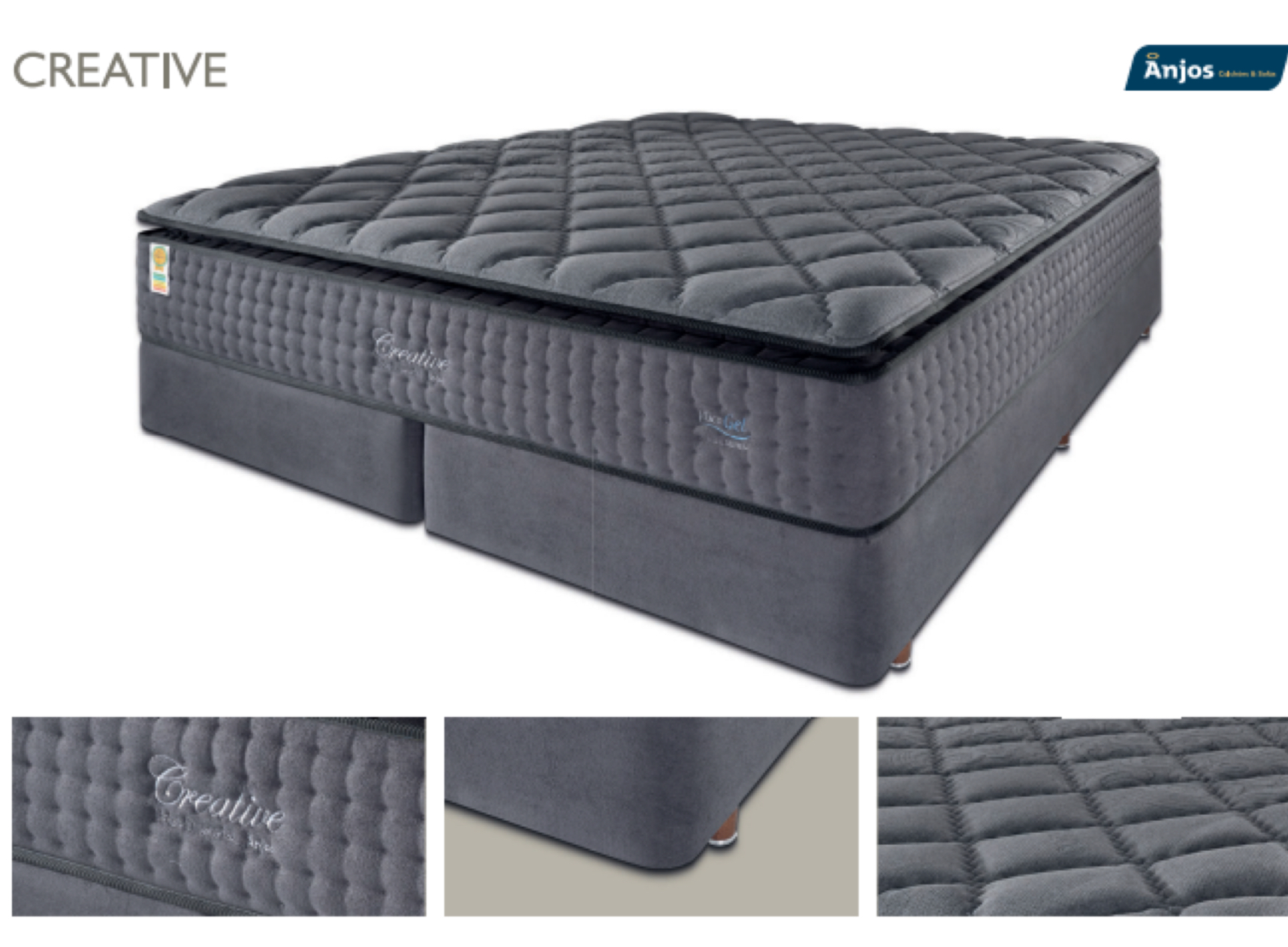 COLCHON CREATIVE 38CMX1,98MX1,58M (QUEEN) 1 PILLOW TOP